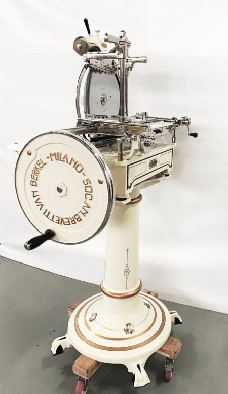 Berkel-Aufschnittmaschine. Berkel Modell 7. Vintage Berkel Schneidemaschine